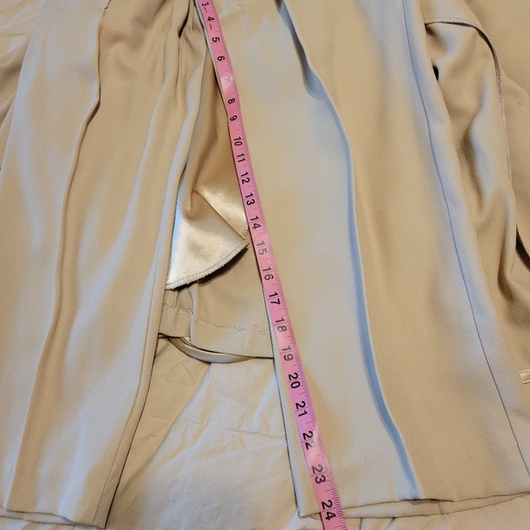 R.J. & CO vintage women's Tan satin trim pants suit 3 piece set size 8 - Picture 10 of 16